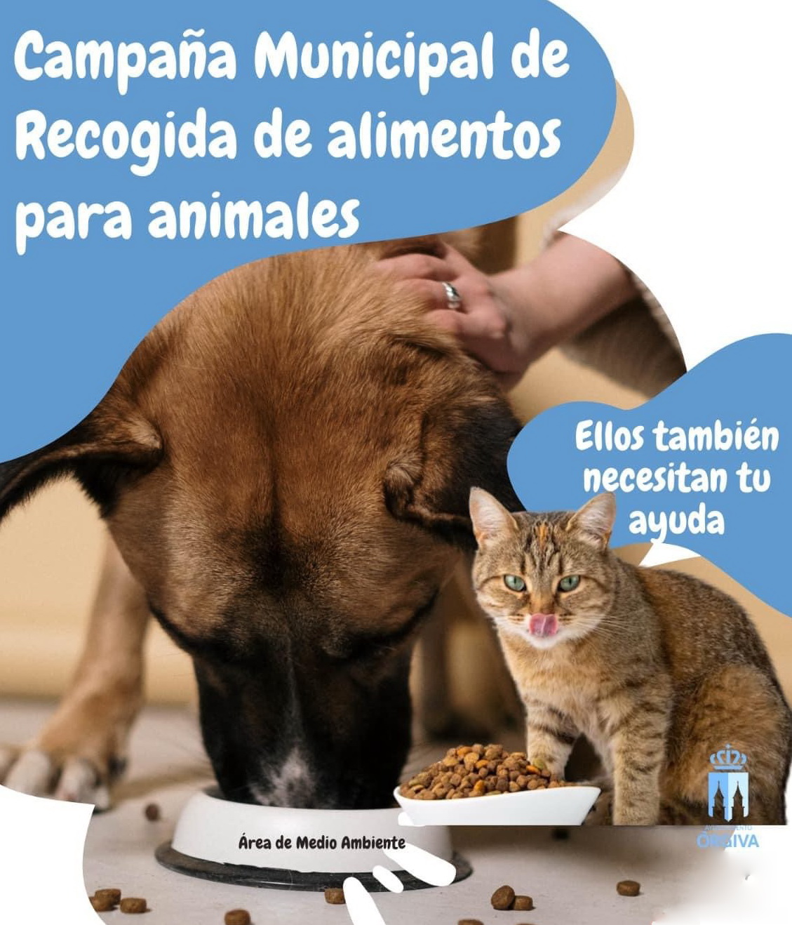 El Ayuntamiento de Órgiva organiza una campaña de recogida de alimentos para animales